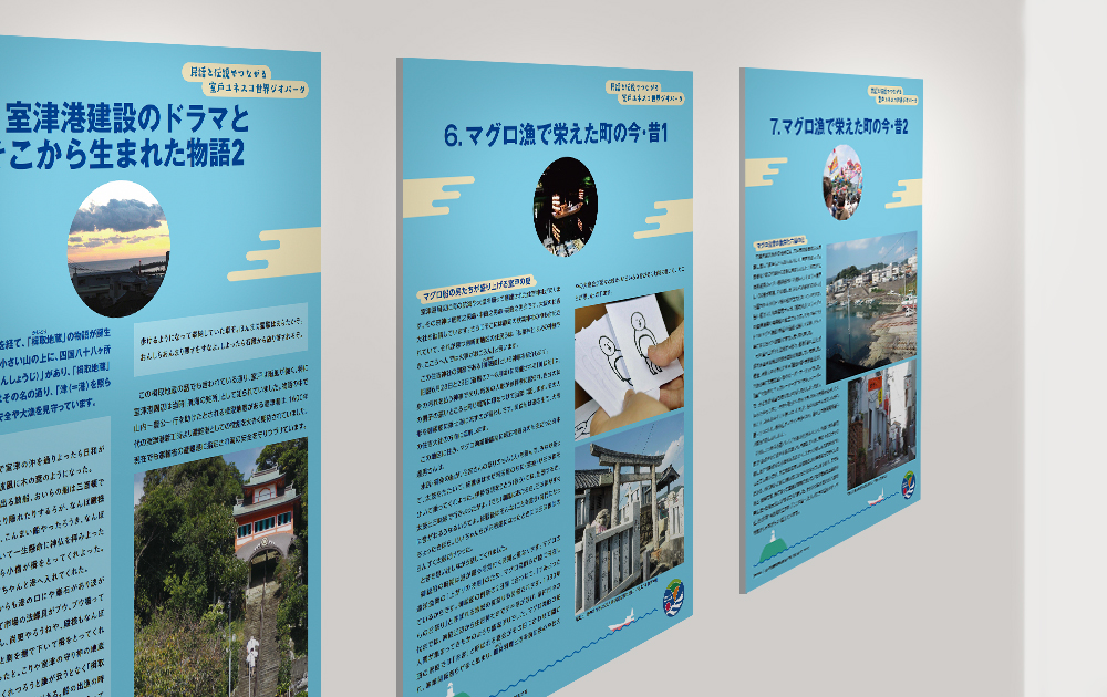 企画展展示会パネル設置のイメージ